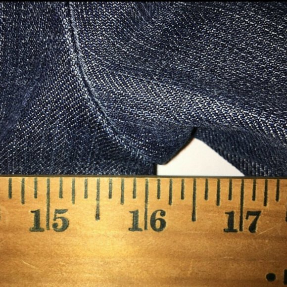 Talbots Denim Jean Jacket Sz 2P Stretch 3 Buttons Tailored Fit Tapered Waist - Picture 10 of 12